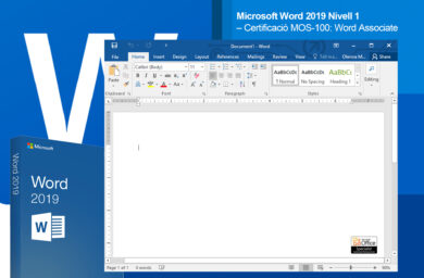 microsoft word 2019 nivell 1 certificacio mos 100 word associate