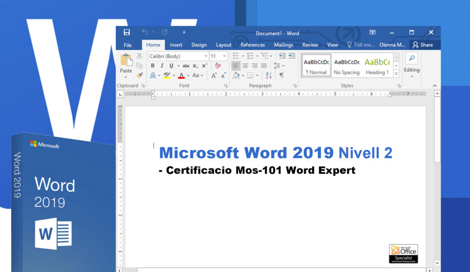Microsoft Word 2019 Nivell 2 - Certificació MOS-101: Word Expert 1 microsoft word 2019 nivell 2 certificacio mos 101 word expert